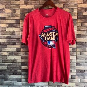 EUC Majestic Red Texas All-Star Game Tee XL